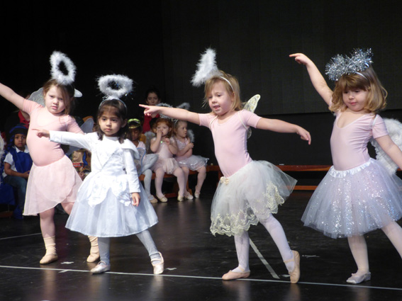 Ballet angels at Christmas show