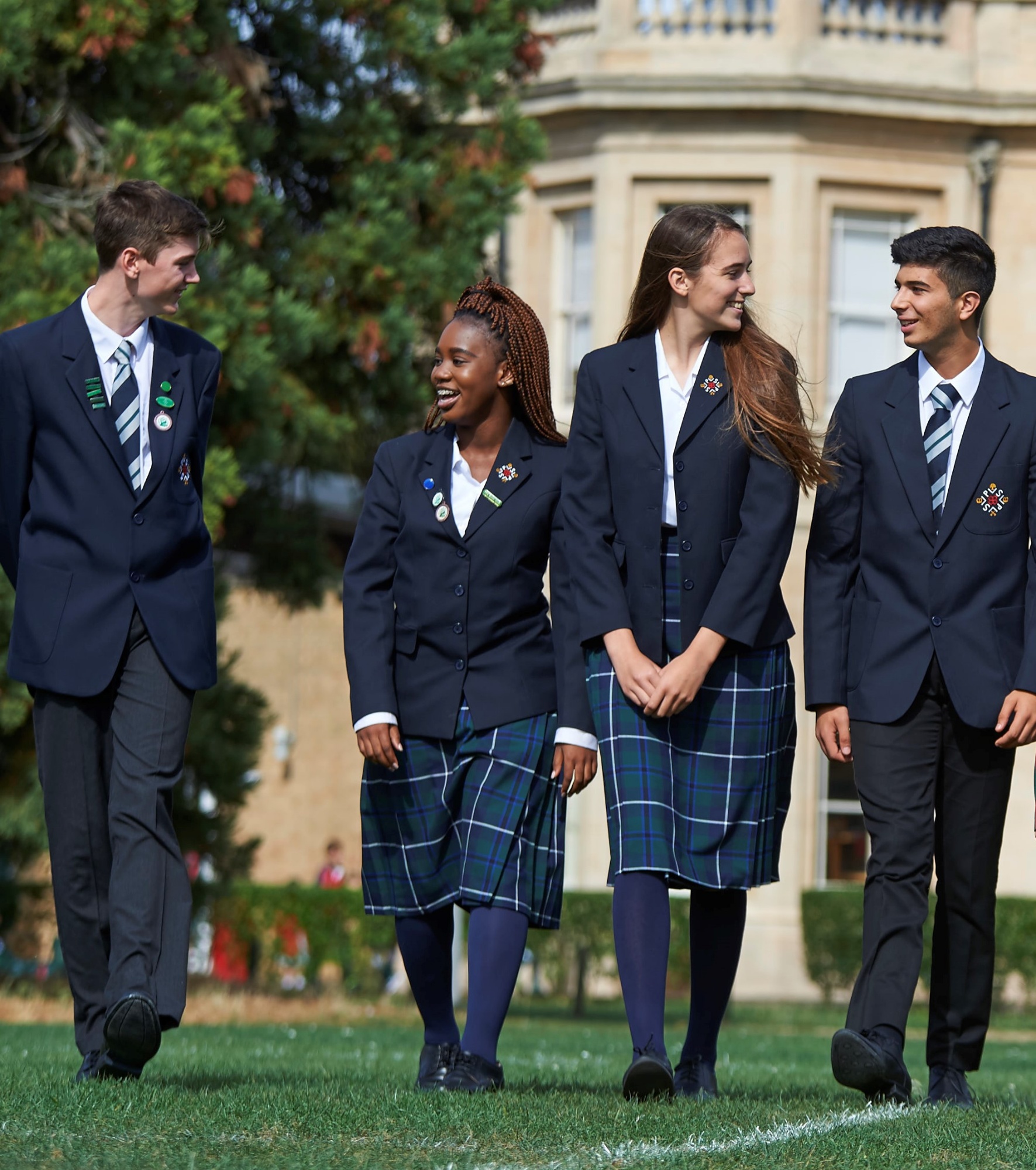 Sixth Formers in uniform